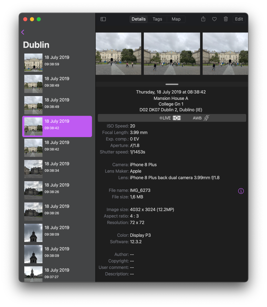 PhotInfo 6.20.0 on macOS