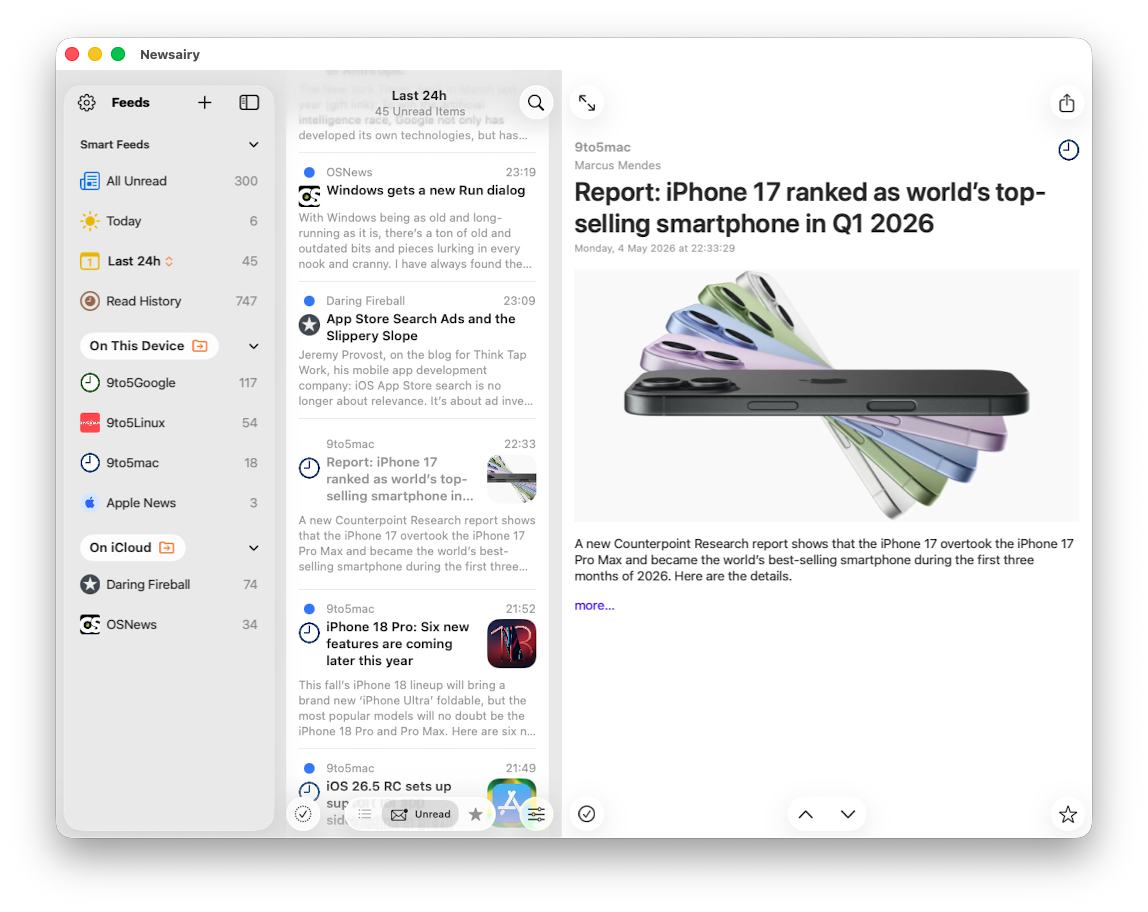 Newsairy Mac 1.0